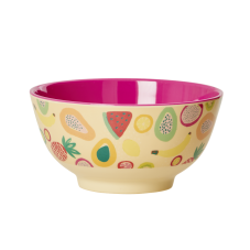 Colourful Tutti Frutti Print Melamine Bowl By Rice DK